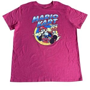 Mario Kart Graphic Short Sleeve Tee - red 2X